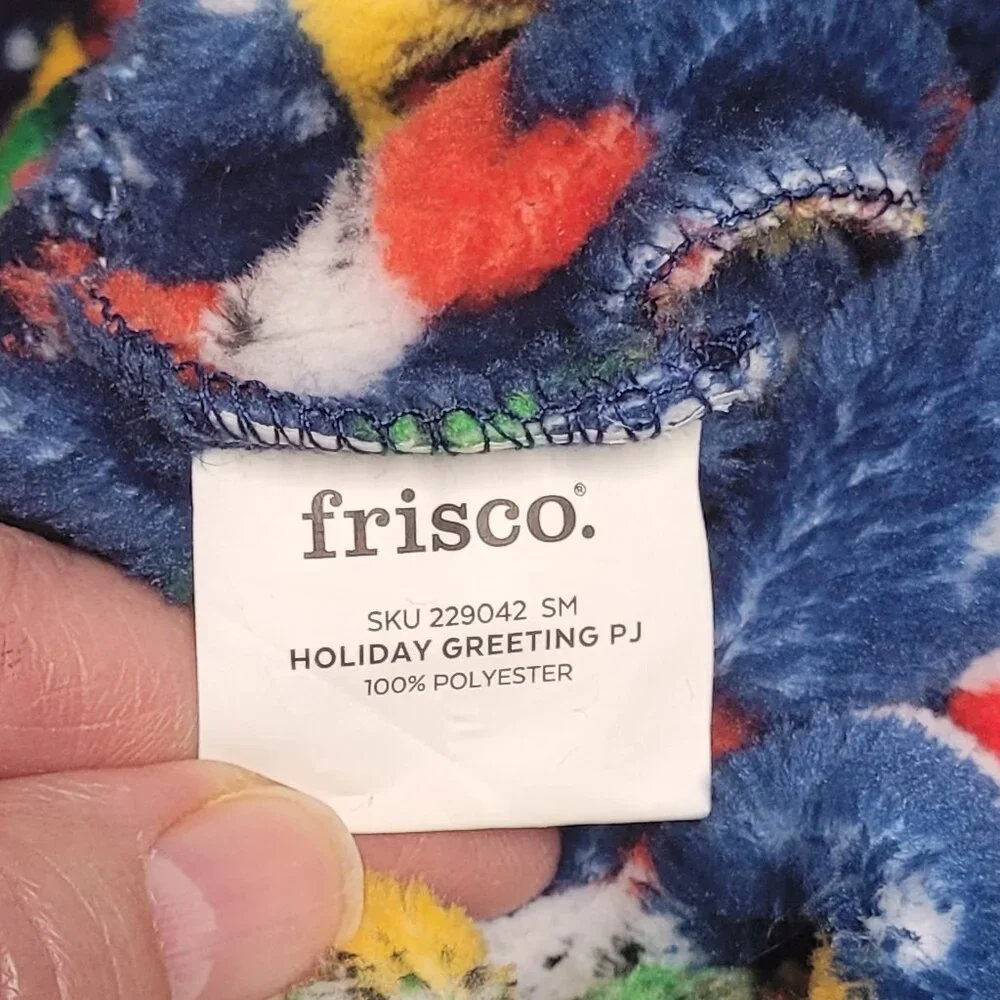 Frisco Cozy Christmas Doggie Pajamas Size Small